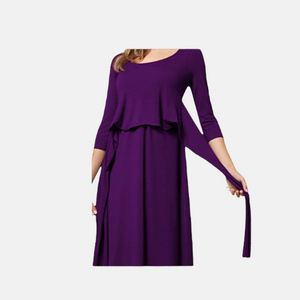 PLUM NURSING  MATERNITY DRESS