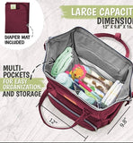 "THE BIGGER THE BETTER" LARGE MODERN HIGH QUALITY DIAPER BAG (CHANGING MAT INCLUDED)