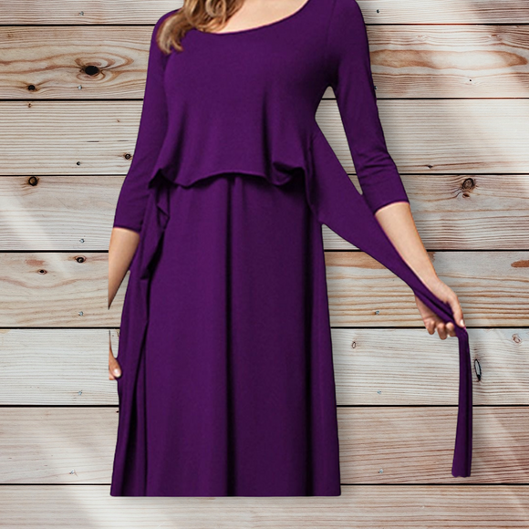 PLUM NURSING  MATERNITY DRESS