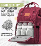 "THE BIGGER THE BETTER" LARGE MODERN HIGH QUALITY DIAPER BAG (CHANGING MAT INCLUDED)